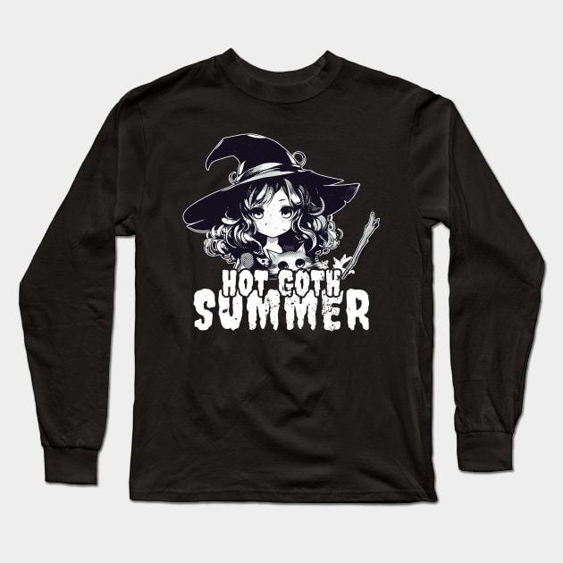 Hot Goth Summer - Anime Halloween Long Sleeve T-Shirt by GoPath